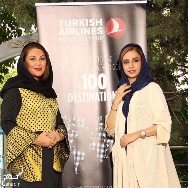 159205 Gahar ir عکس/ تیپ متفاوت بازیگران در مسابقات گلف در تهران