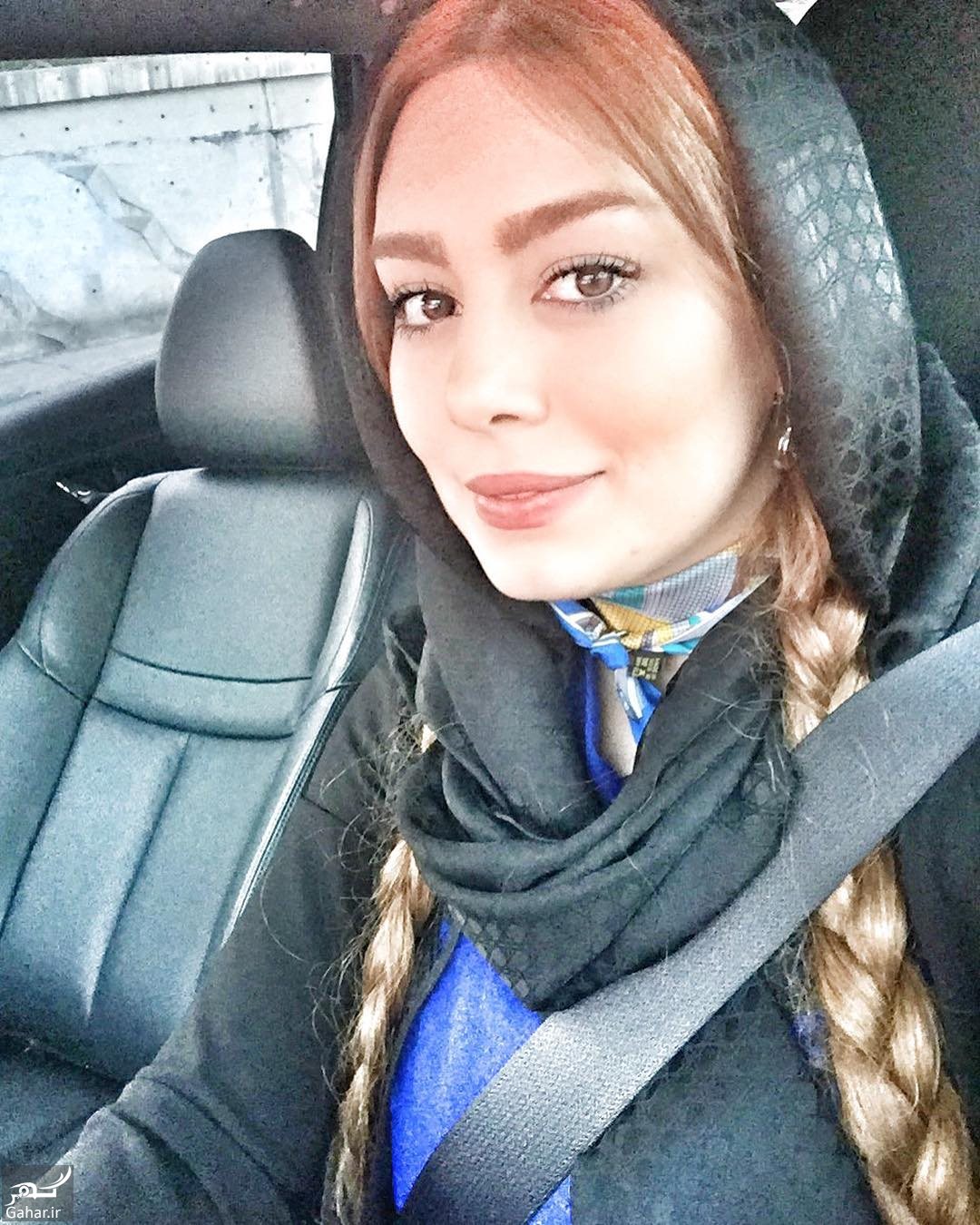 554606 Gahar ir عکس جدید و متفاوت سحر قریشی با موهای بافته شده
