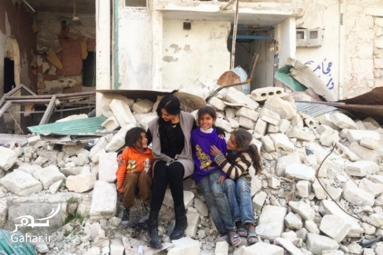 1483254162 بازیگر زن آمریکایی برای ساخت مستند به حلب سوریه رفته ؛ عکس