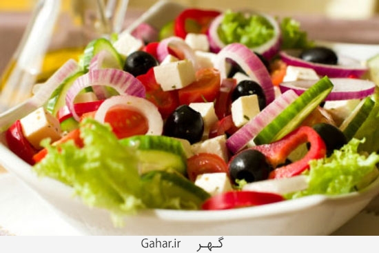 طرز تهیه سالاد یونانی بسیار ساده و البته رژیمی