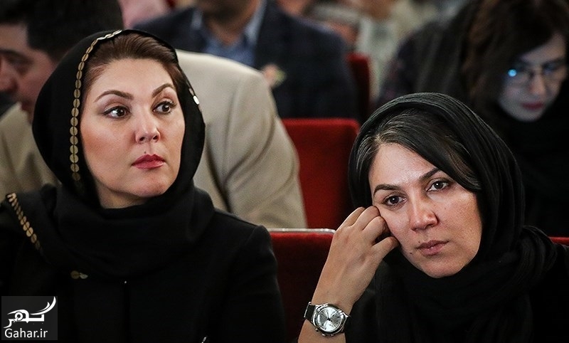 عکسهای بازیگران در مراسم چهلم علی معلم