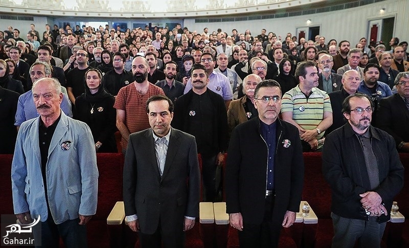 عکسهای بازیگران در مراسم چهلم علی معلم
