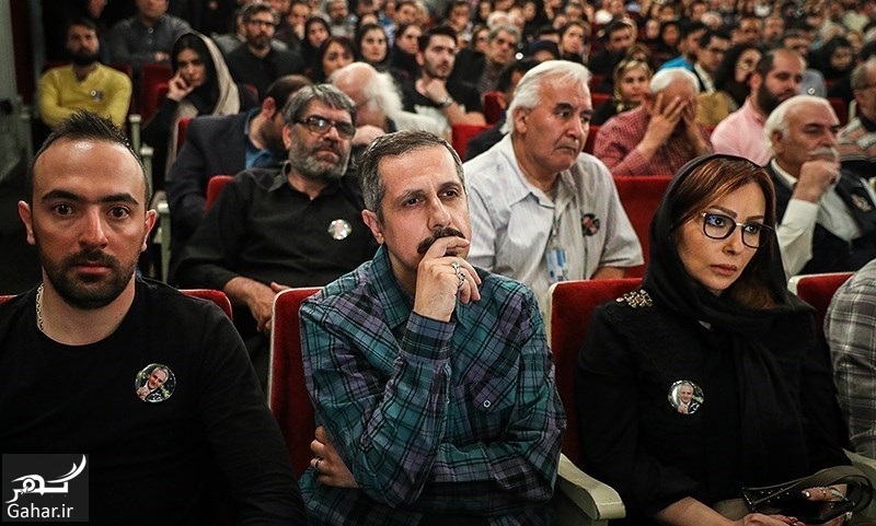 عکسهای بازیگران در مراسم چهلم علی معلم