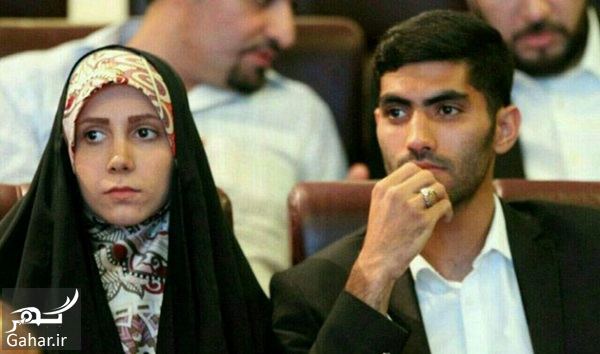عکس بازیکن معروف پرسپولیس محمد انصاری و همسر محجبه اش