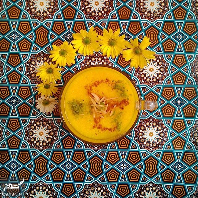 تزیین شله زرد نذری و سفره افطار فوق العاده زیبا