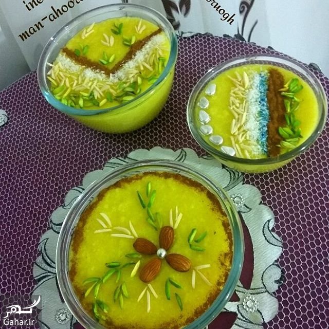 تزیین شله زرد نذری و سفره افطار فوق العاده زیبا