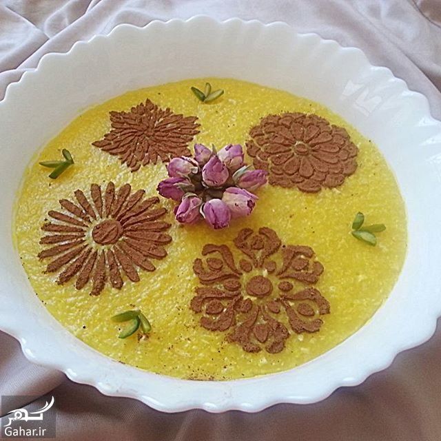 تزیین شله زرد نذری و سفره افطار فوق العاده زیبا