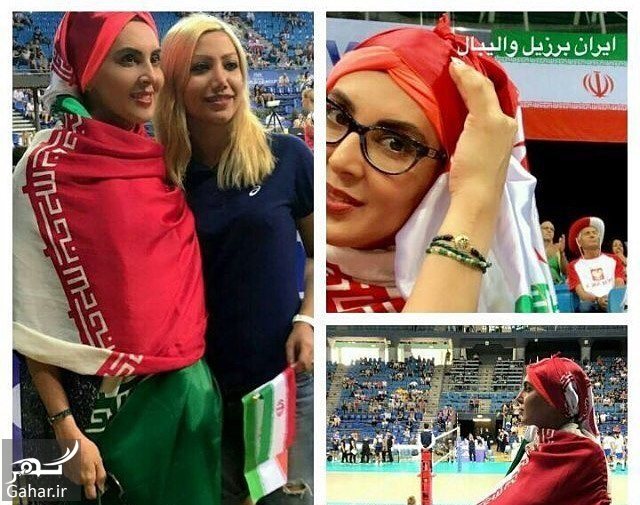 عکس های لیلا بلوکات تماشاگر ویژه بازیهای والیبال ایران