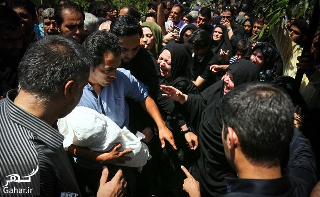 عکس های غم انگیز مراسم تشییع بنیتا 8 ماهه