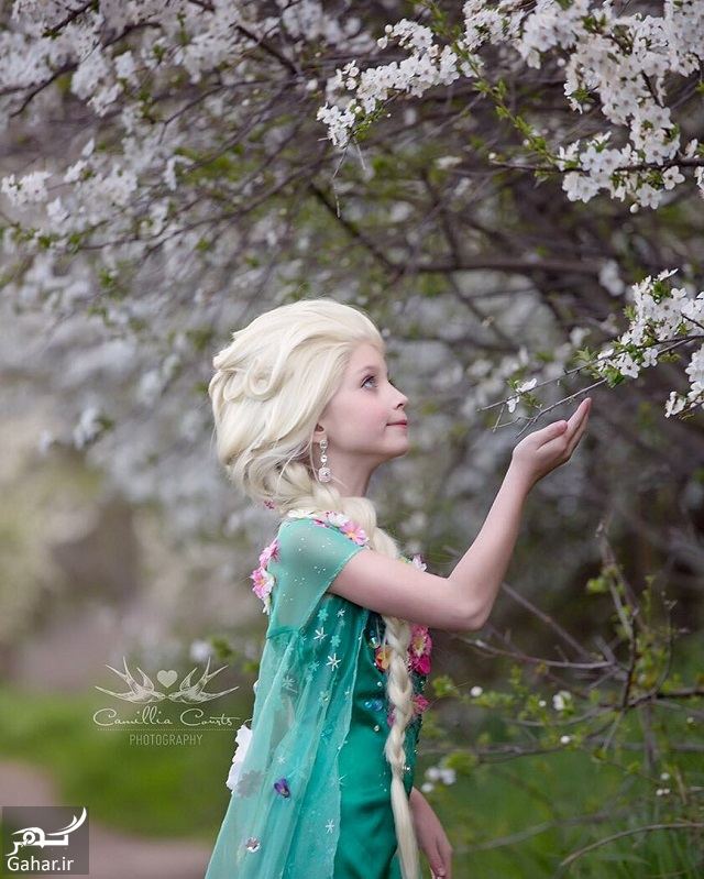 عکاسی مادر از فرزندش با ژست و آرایش شخصیت های کارتونی دیزنی / تصاویر, جدید 1400 -❤️ گهر