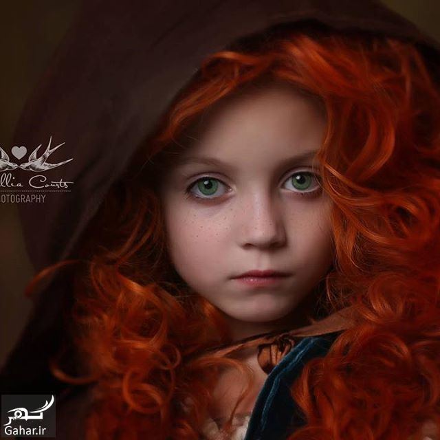 عکاسی مادر از فرزندش با ژست و آرایش شخصیت های کارتونی دیزنی / تصاویر, جدید 1400 -❤️ گهر