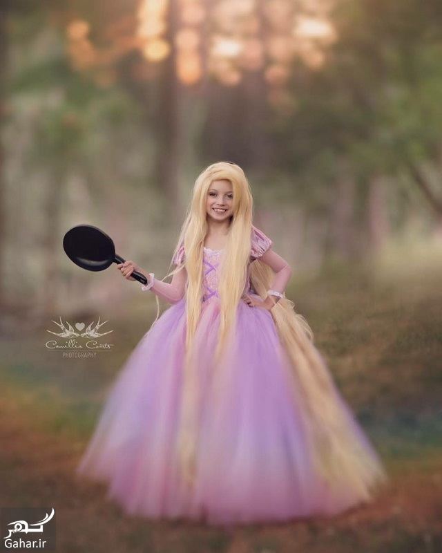 عکاسی مادر از فرزندش با ژست و آرایش شخصیت های کارتونی دیزنی / تصاویر, جدید 1400 -❤️ گهر