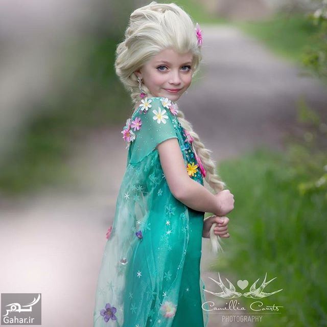 عکاسی مادر از فرزندش با ژست و آرایش شخصیت های کارتونی دیزنی / تصاویر, جدید 1400 -❤️ گهر