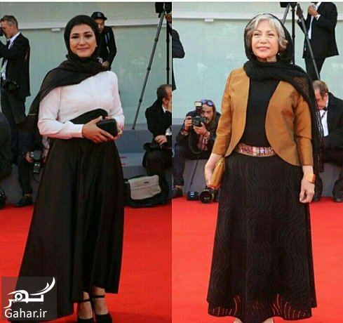 عکس باران کوثری و مادرش رخشان بنی اعتماد در جشنواره ونیز
