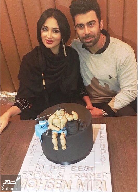 عکس تولد همسر بدنساز بازیگر خانم معروف