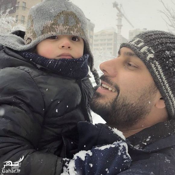 عکسهای بازیگران و هنرمندان در روز برفی تهران