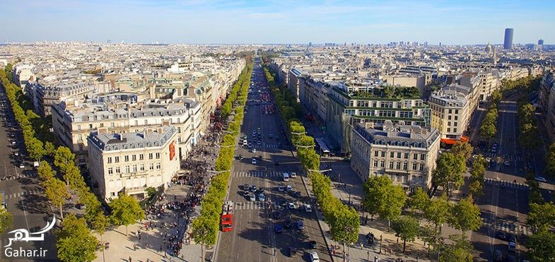 عکسهای دیدنی از خیابان شانزه لیزه پاریس معروف ترین خیابان جهان