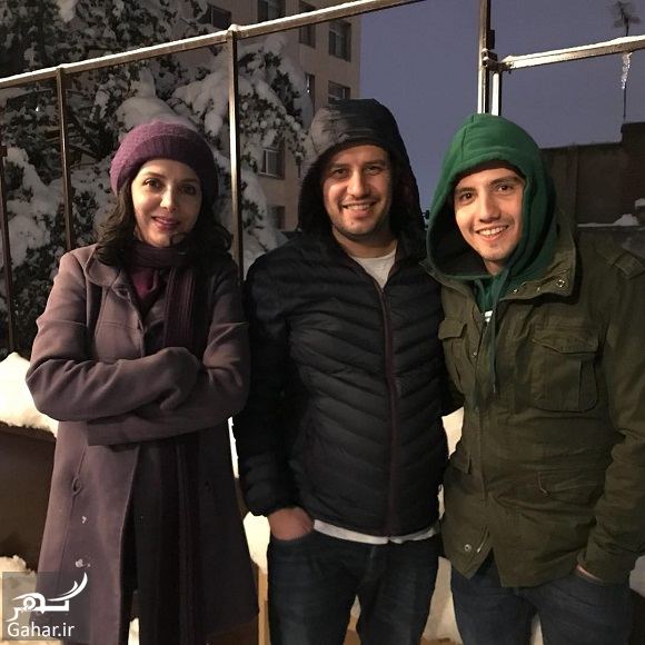 عکسهای بازیگران و هنرمندان در روز برفی تهران