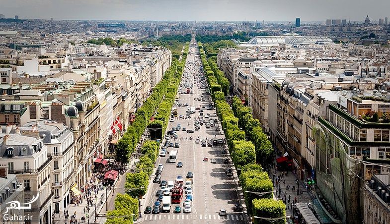 عکسهای دیدنی از خیابان شانزه لیزه پاریس معروف ترین خیابان جهان
