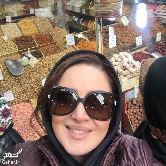 بازارگردی بازیگر خانم در بازار تجریش / عکس