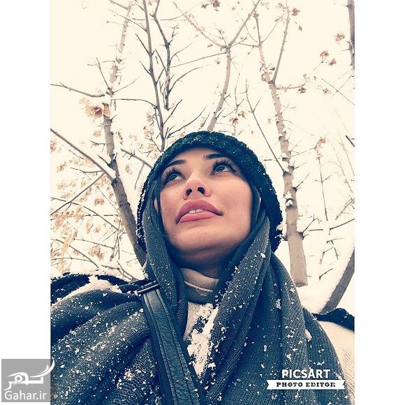 عکسهای بازیگران و هنرمندان در روز برفی تهران