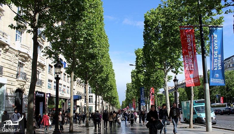 عکسهای دیدنی از خیابان شانزه لیزه پاریس معروف ترین خیابان جهان