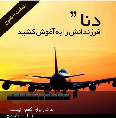 عکس پروفایل سقوط هواپیما
