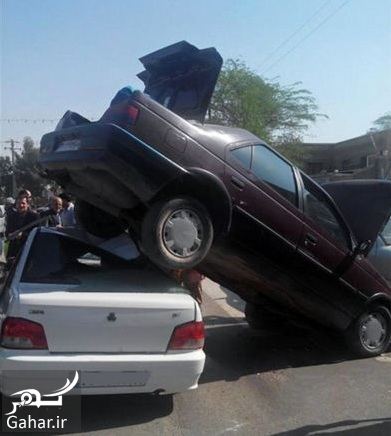 تصادف عجیب و غیرممکن در ایران / عکس