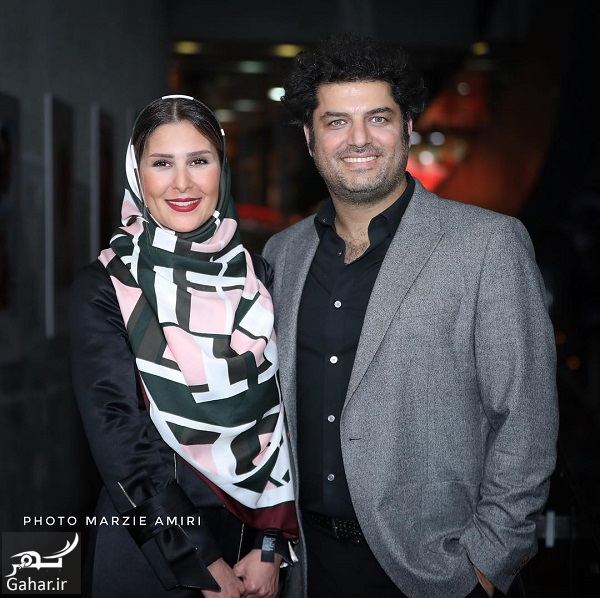 عکسهای سام درخشانی و همسرش در اکران خصوصی خجالت نکش