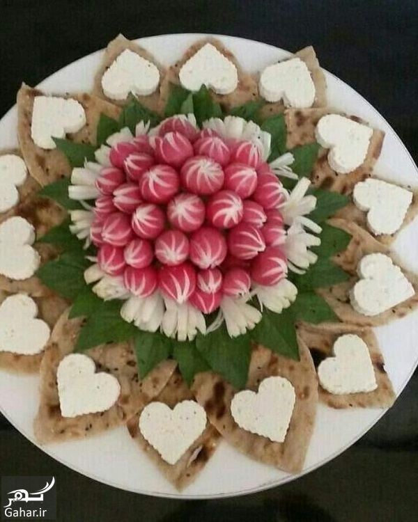 مدلهای تزیین نون و سبزی سفره عقد