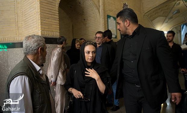 عکسهای بازیگران و هنرمندان در مراسم ختم ناصر ملک مطیعی/ 24 عکس