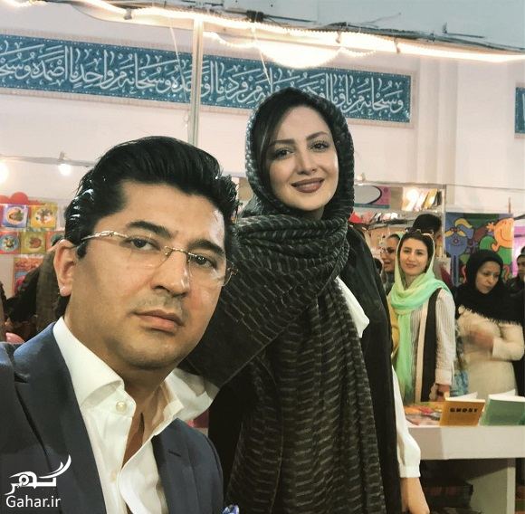 عکس شیلا خداداد و همسرش در نمایشگاه کتاب تهران