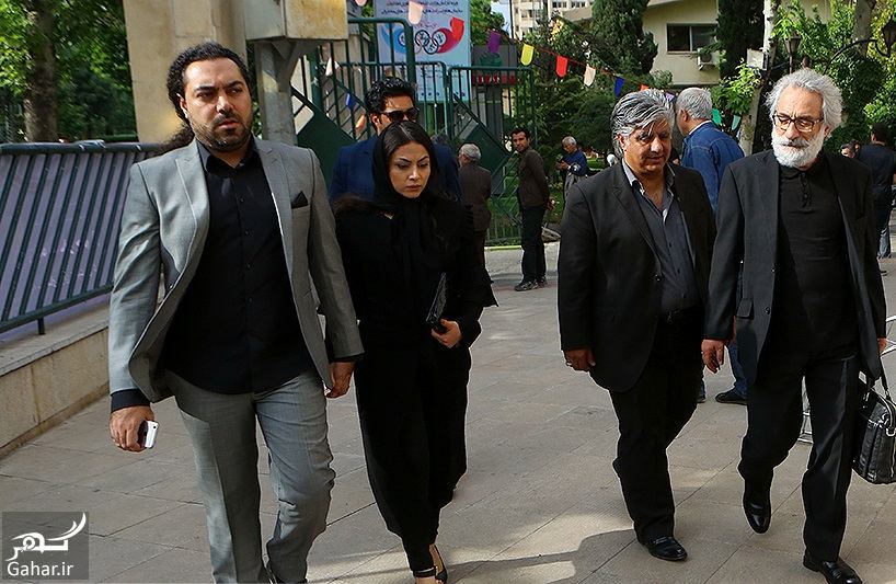 عکسهای مراسم ختم ناصر چشم آذر با حضور هنرمندان