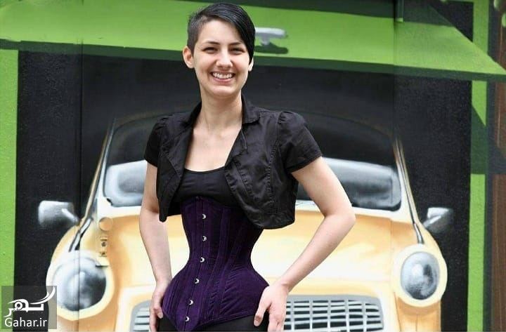 عکس کمر باریک ترین دختر جهان و روش عجیب لاغر کردنش!