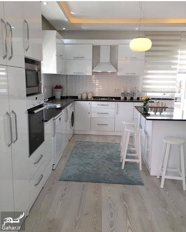 آشپزخانه های شیک با کابینت های مدرن 2018 / 10 عکس