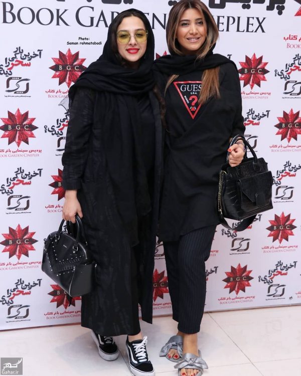 تیپ نیکی مظفری با دمپایی در اکران خصوصی یک فیلم!