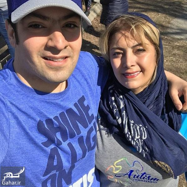 عکس لادن طباطبایی و پسرش در آمریکا