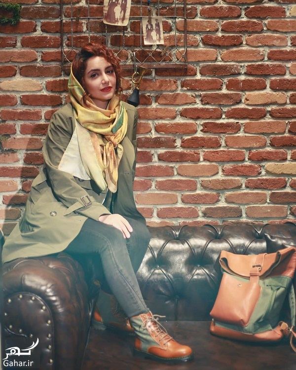 عکس های تبلیغاتی نازنین بیاتی برای برند چرم ایرانی