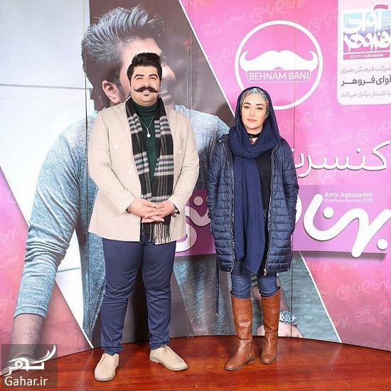 عکسهای بازیگران زن در کنسرت بهنام بانی با تیپ زمستانی