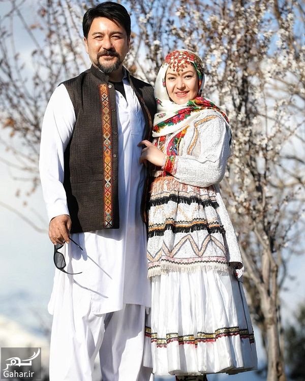 عکسهای دیدنی امیرحسین صدیق و همسرش با لباس محلی
