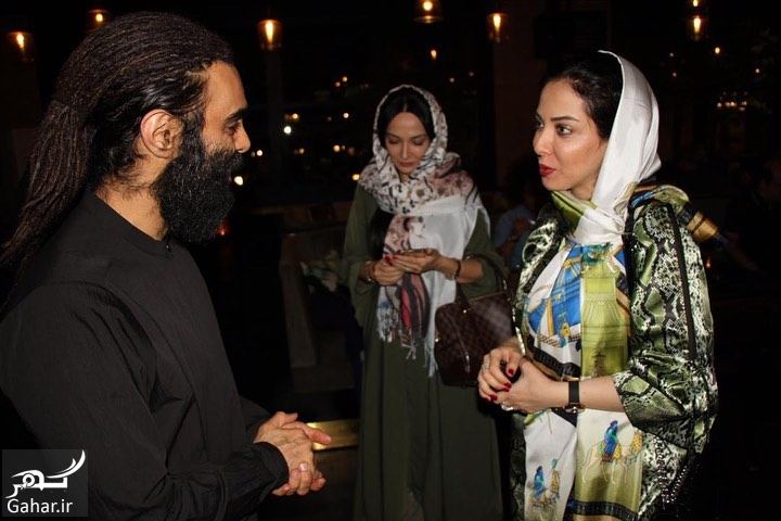 عکسهای لیلا اوتادی در مراسم افطاری کنار همکارانش