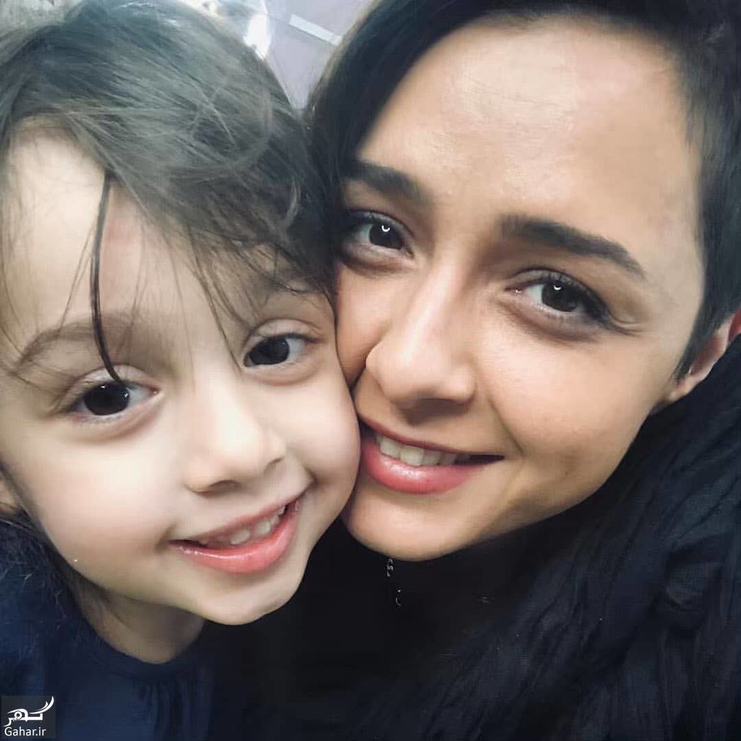 سلفی ترانه علیدوستی و دختر بامزه اش