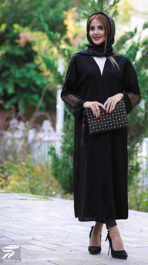 مدل مانتو مشکی برای مراسم ختم