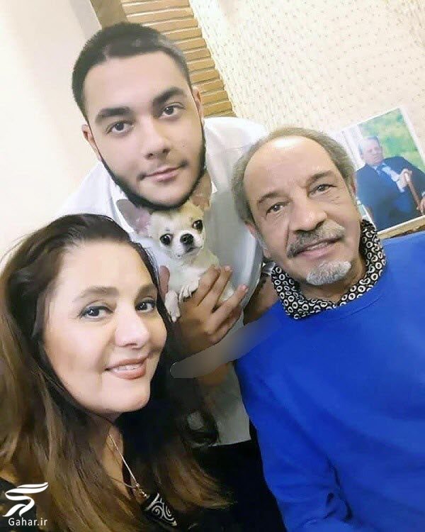 عکس متفاوت داریوش فرهنگ و همسر دوم و پسرش
