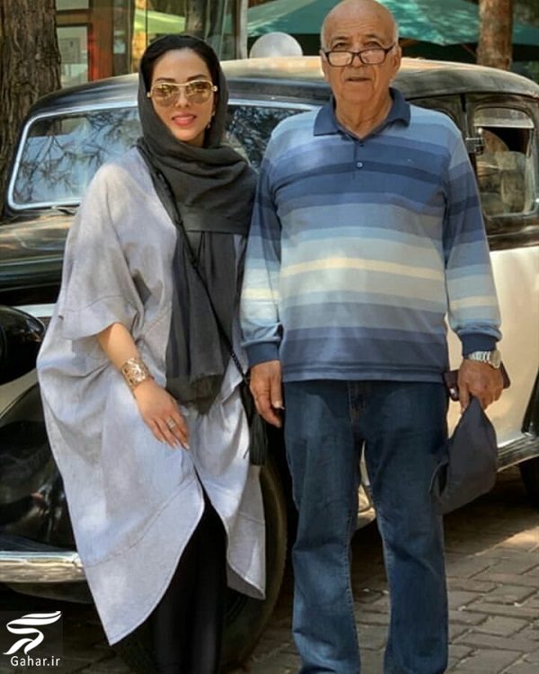 عکس لیلا اوتادی و پدرش