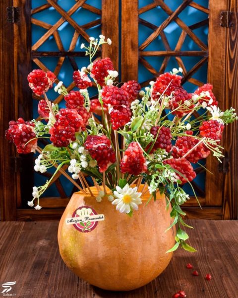 عکس های تزیین انار شب یلدا