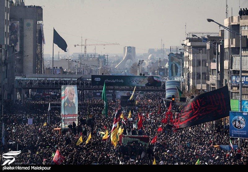 عکسهای مراسم تشییع سردار سلیمانی با حضور باشکوه مردم