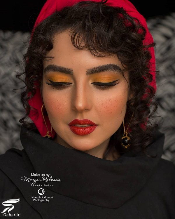 تصاویری از میکاپ متفاوت سارا محمدی خواهر نرگس محمدی