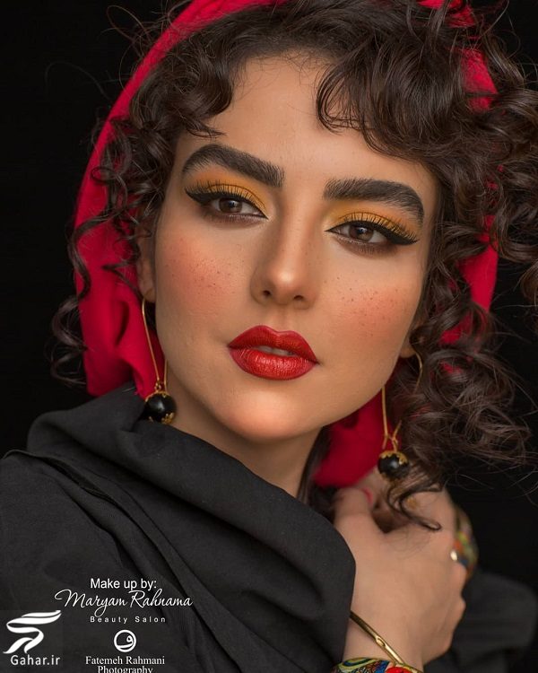 تصاویری از میکاپ متفاوت سارا محمدی خواهر نرگس محمدی