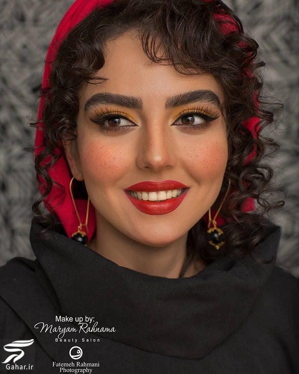 تصاویری از میکاپ متفاوت سارا محمدی خواهر نرگس محمدی
